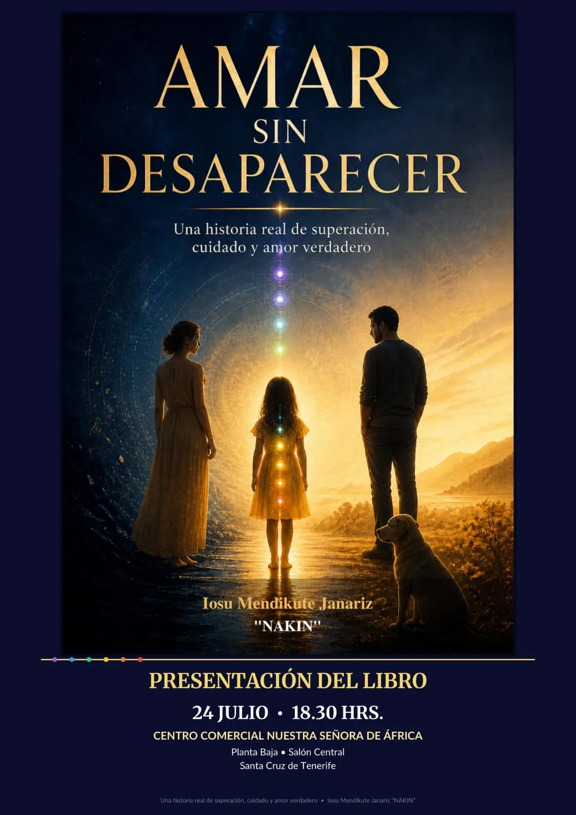 Cartel Presentación del libro Amar Sin Desaparecer