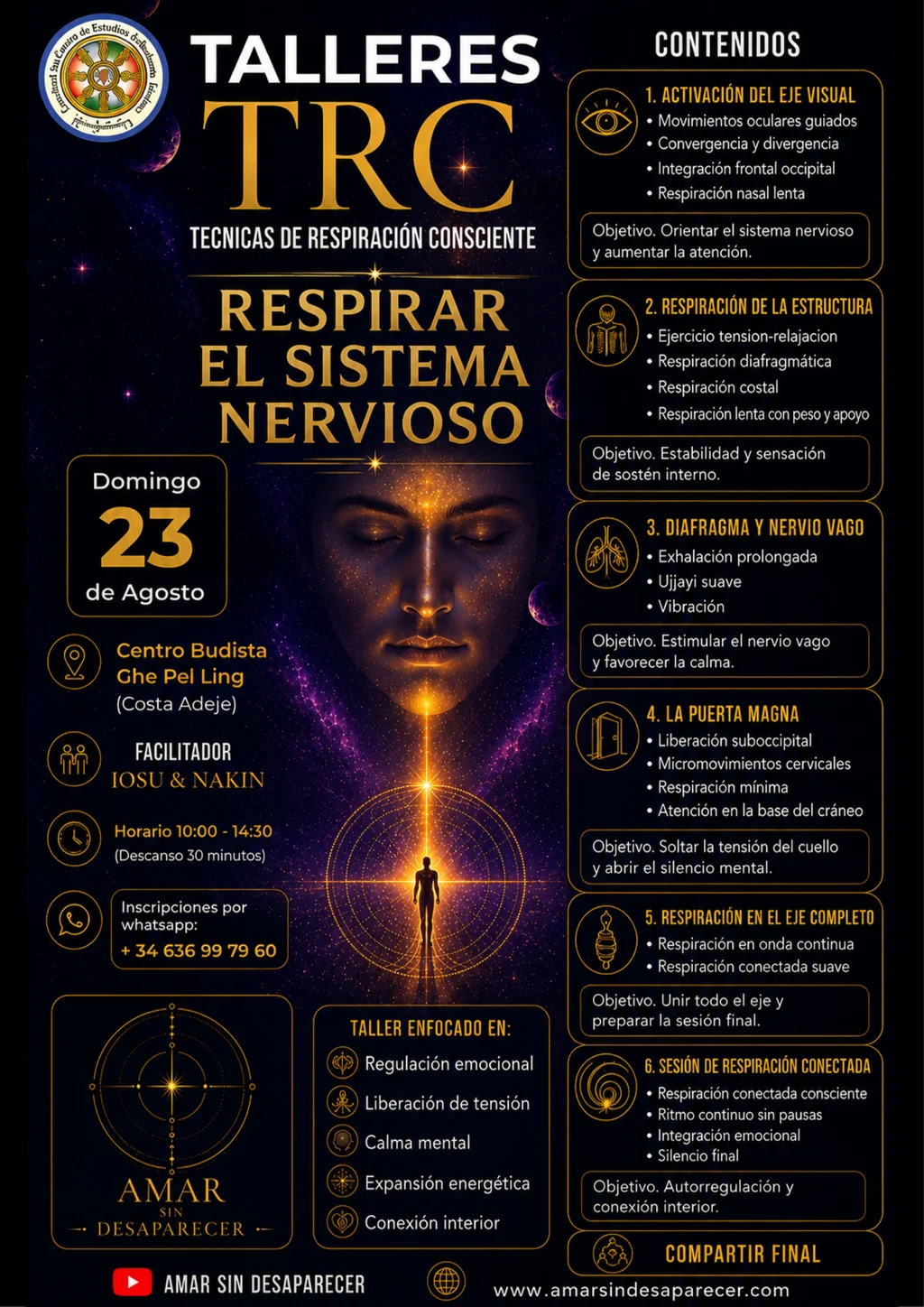 Cartel Taller TRC · Respirar el Sistema Nervioso